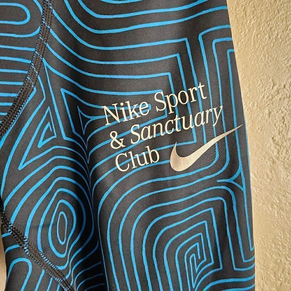 Nike Sport Sanctuary Club Dri-Fit Running Tights Pants Men's L FB9034-406 Black